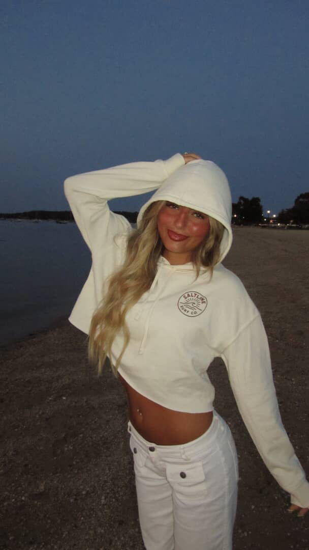 Saltline hooded crop top