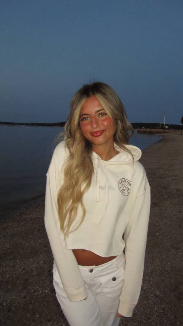 Saltline hooded crop top