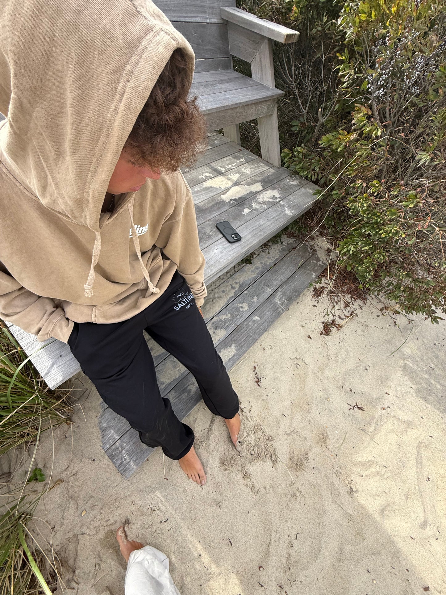 Black oversize sweatpants