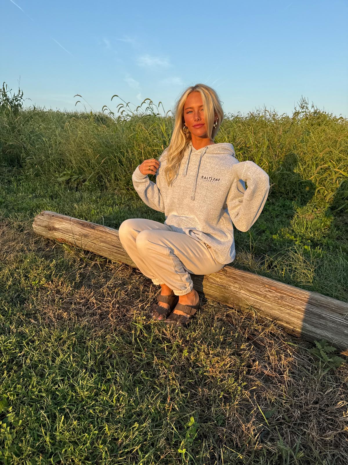 ￼ Salt and pepper  hoodie