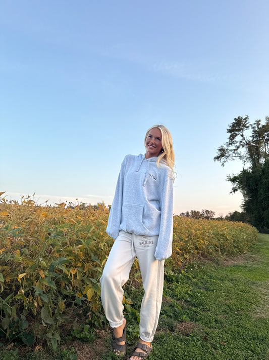 ￼ Salt and pepper  hoodie